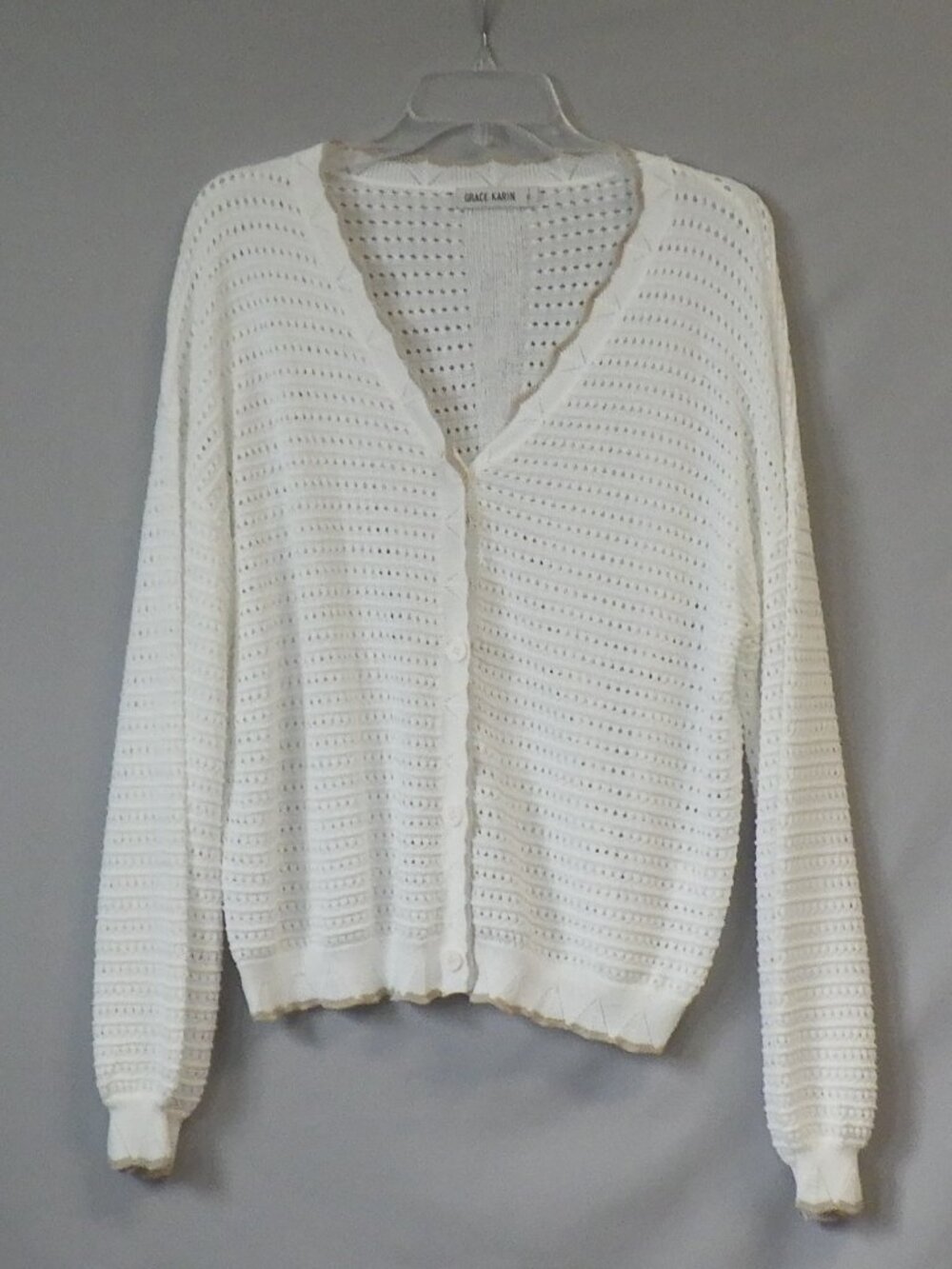 Womens Grace Karin Crochet Cardigan